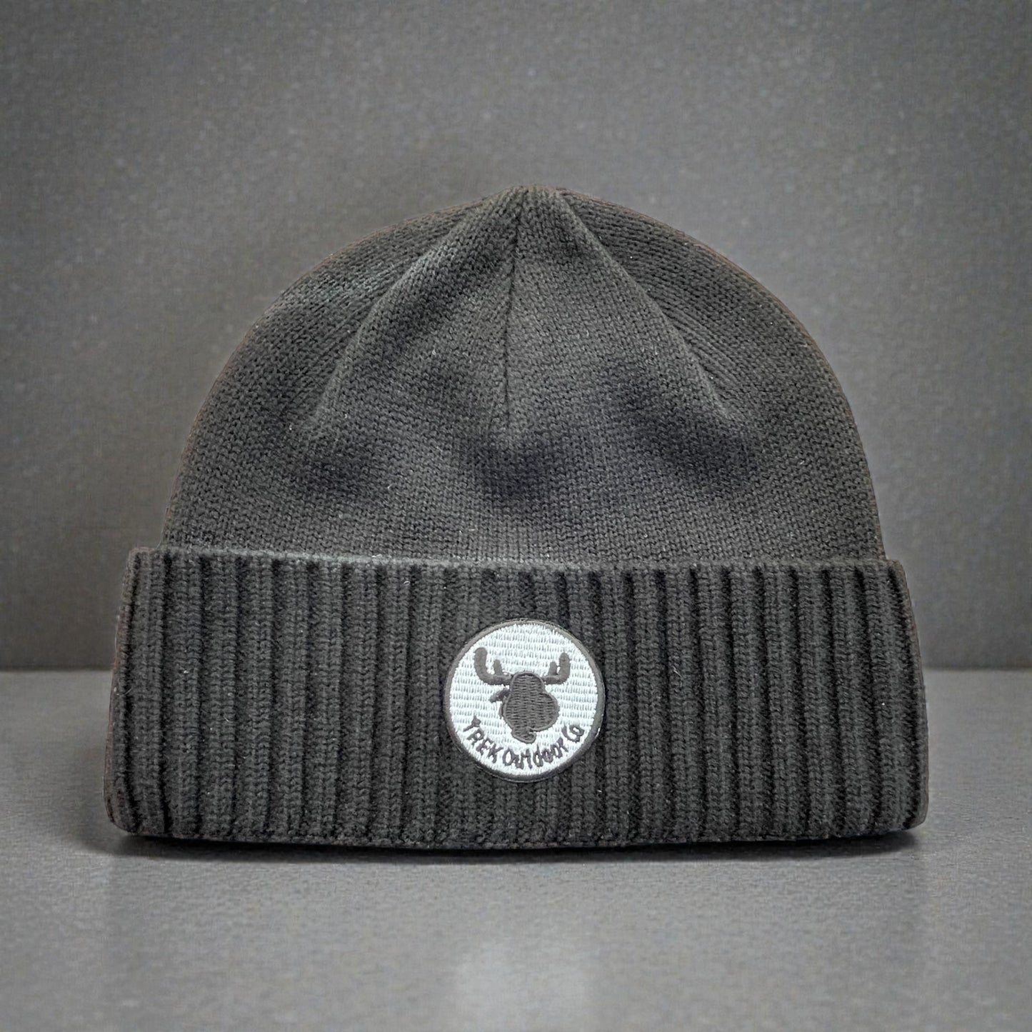 Trek Outdoor Co. Special Edition Fitted Cuffed Beanie - Dark Grey