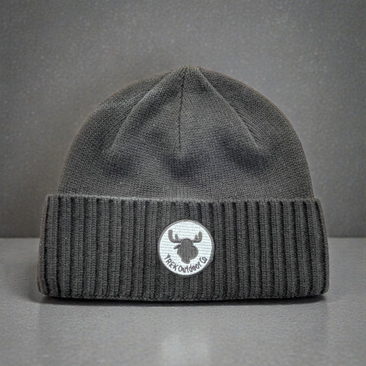 Trek Outdoor Co. Special Edition Fitted Cuffed Beanie - Dark Grey