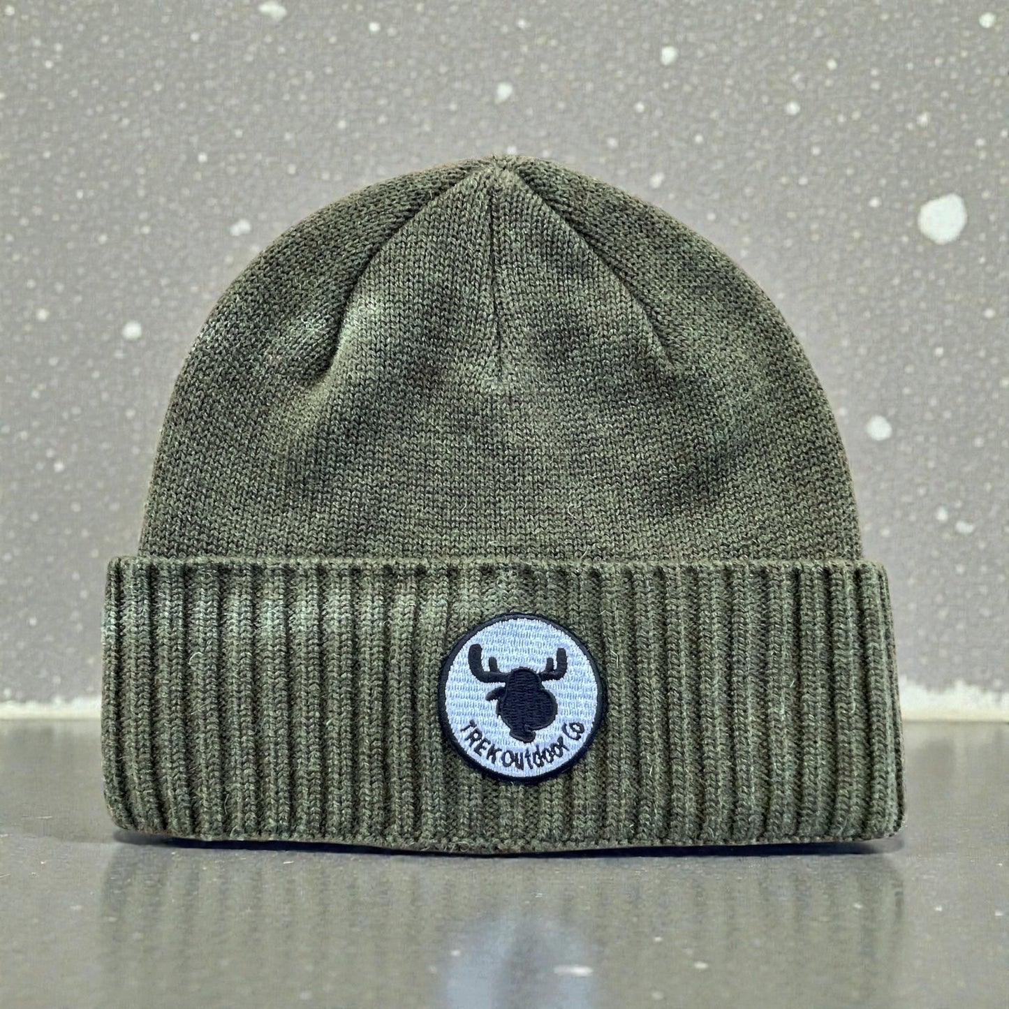 Trek Outdoor Co. Special Edition Fitted Cuffed Beanie – Green