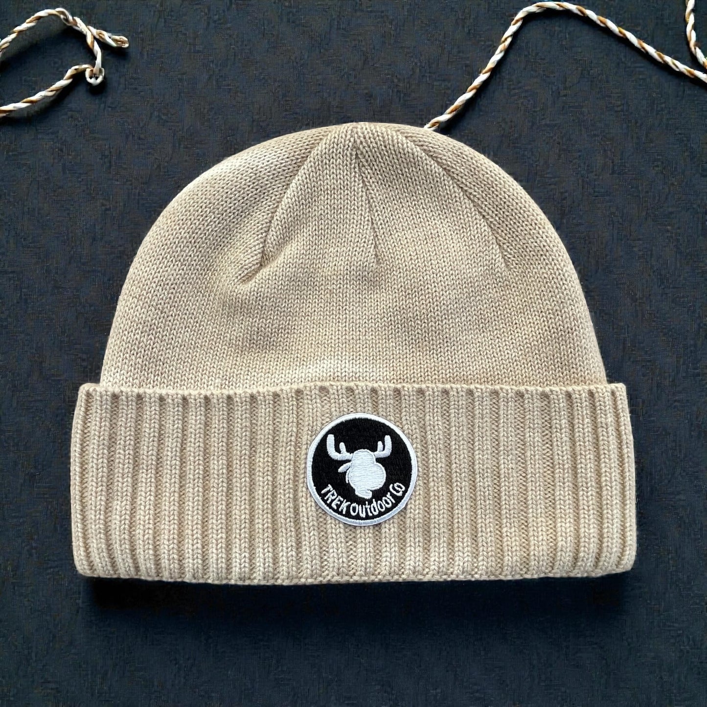 Trek Outdoor Co. Special Edition Fitted Cuffed Beanie – Biege